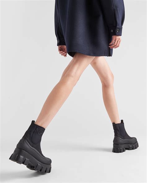 prada monolith combat boot|prada gabardine boots.